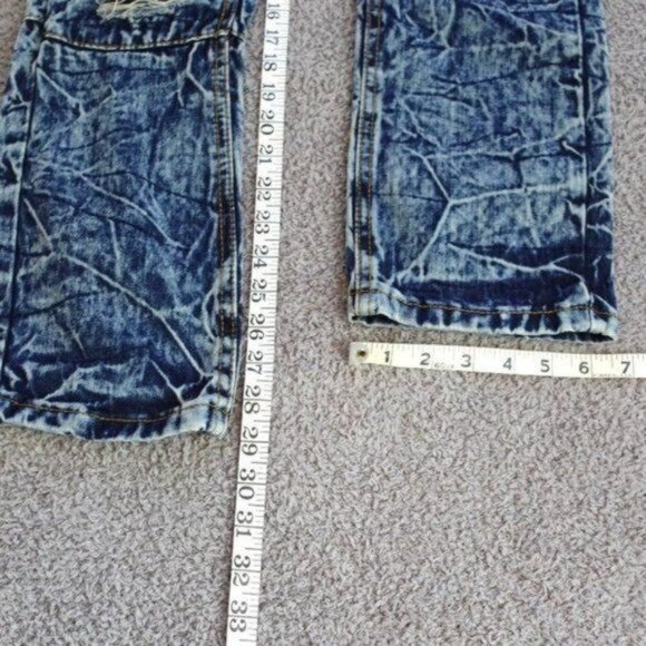 CJ Black Premium Distressed Ripped Denim Slim Fit Jeans W28 L30 Streetwear - Picture 12 of 12